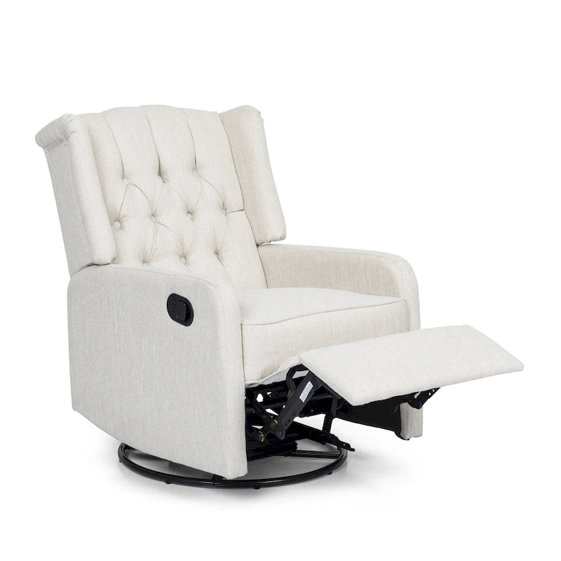 Roomfitters Design classique, Fauteuil inclinable manuel avec pivotement à 360 degrés, Fauteuil de relaxation pour le salon