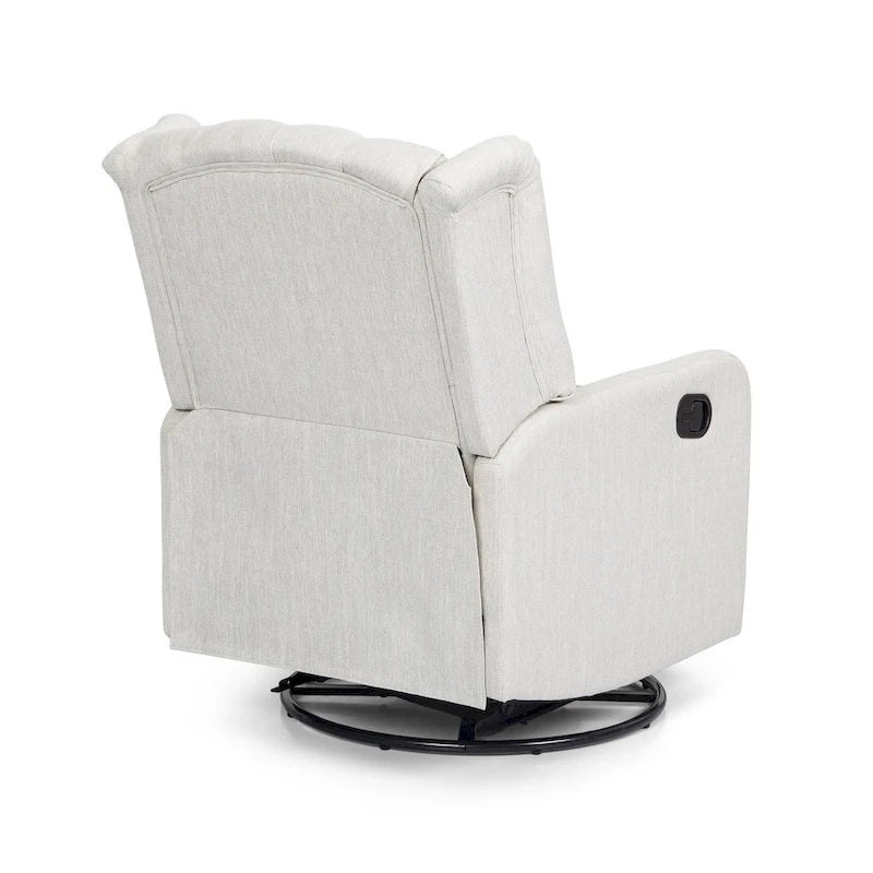 Roomfitters Design classique, Fauteuil inclinable manuel avec pivotement à 360 degrés, Fauteuil de relaxation pour le salon