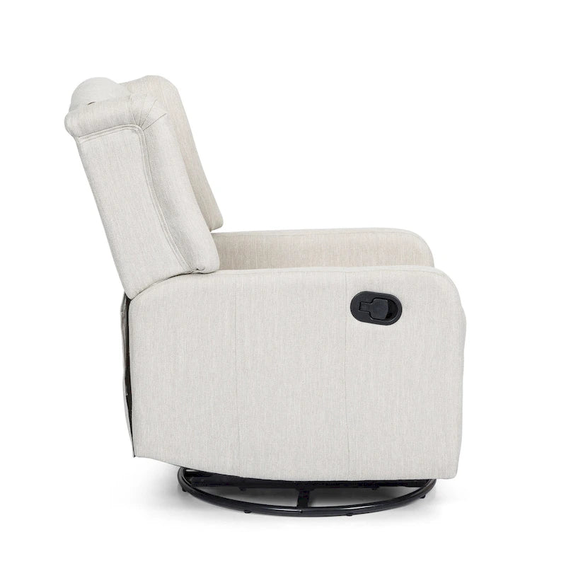 Roomfitters Design classique, Fauteuil inclinable manuel avec pivotement à 360 degrés, Fauteuil de relaxation pour le salon