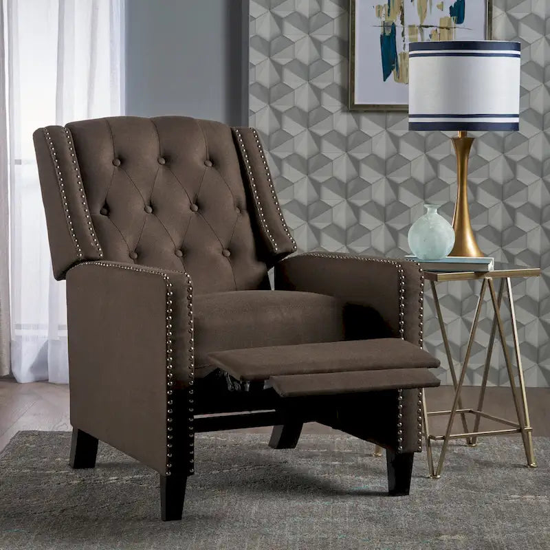 Fauteuil inclinable classique en tissu Roomfitters, élégant fauteuil inclinable pour salon, chambre à coucher