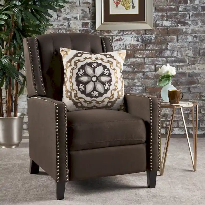 Fauteuil inclinable classique en tissu Roomfitters, élégant fauteuil inclinable pour salon, chambre à coucher