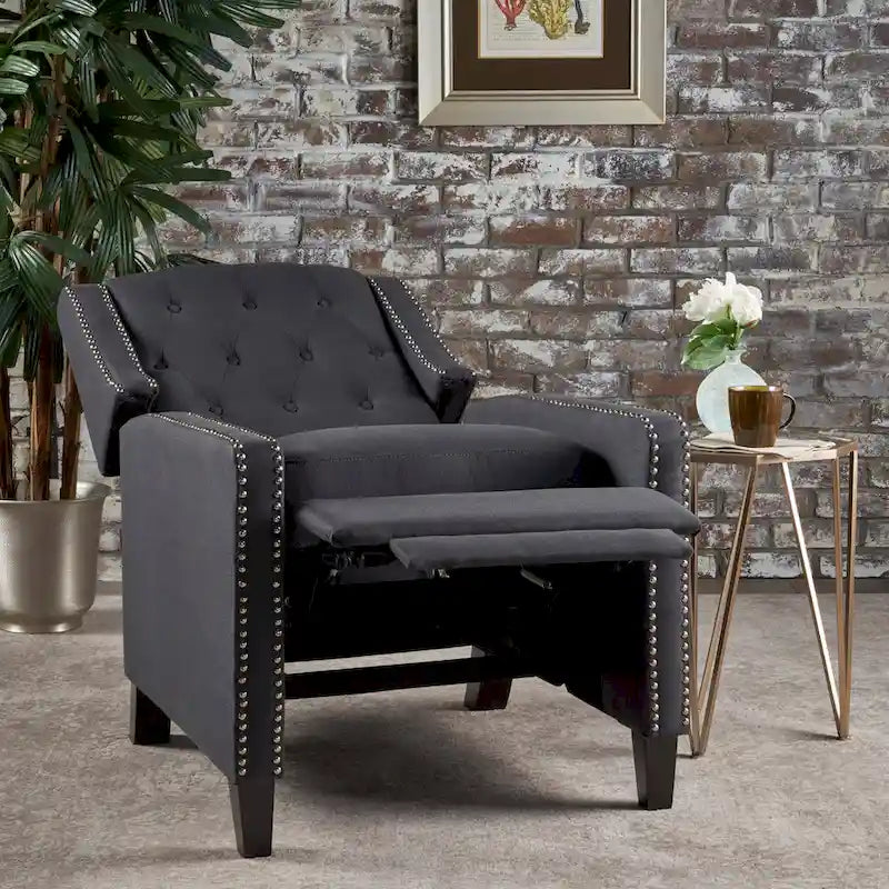 Fauteuil inclinable classique en tissu Roomfitters, élégant fauteuil inclinable pour salon, chambre à coucher