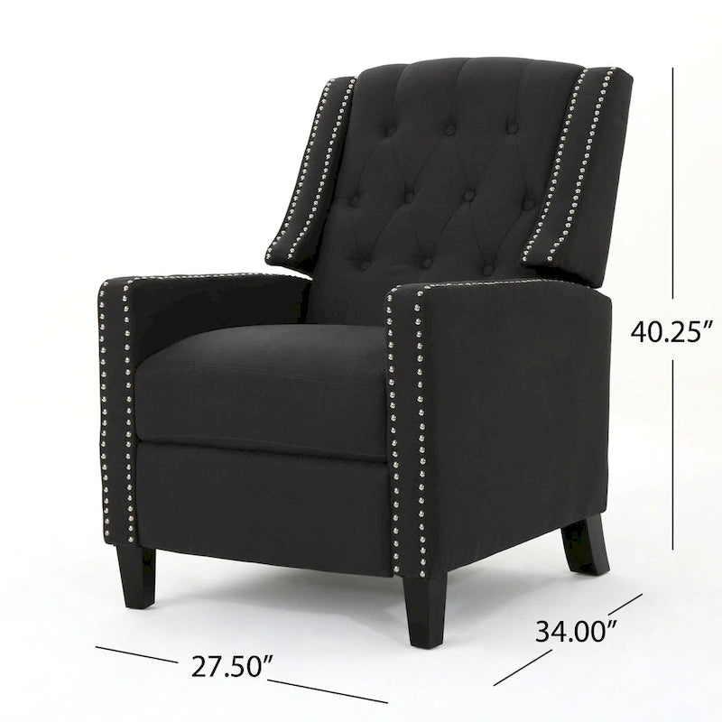 Fauteuil inclinable classique en tissu Roomfitters, élégant fauteuil inclinable pour salon, chambre à coucher