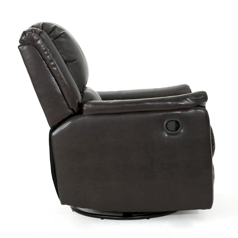 Fauteuil inclinable planeur en tissu Roomfitters avec pivot, fauteuil inclinable manuel