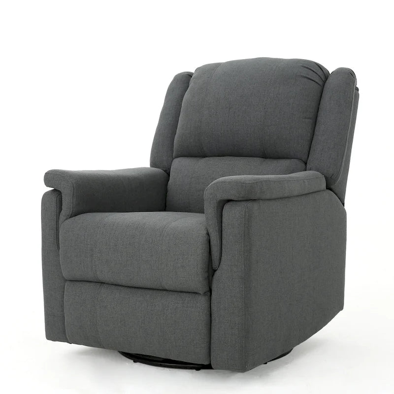 Fauteuil inclinable planeur en tissu Roomfitters avec pivot, fauteuil inclinable manuel