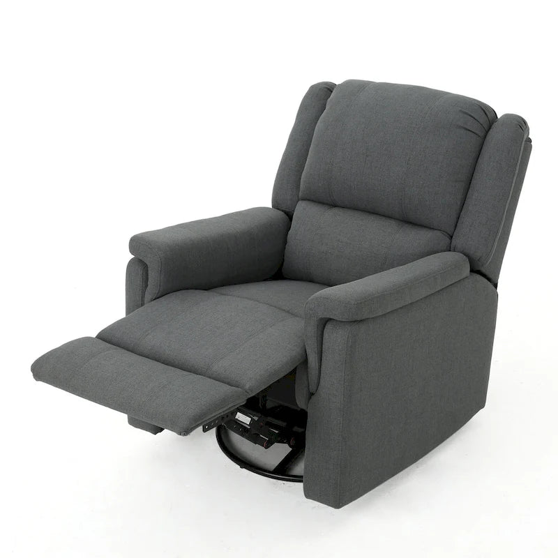 Fauteuil inclinable planeur en tissu Roomfitters avec pivot, fauteuil inclinable manuel