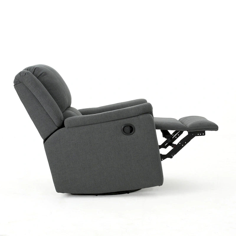 Fauteuil inclinable planeur en tissu Roomfitters avec pivot, fauteuil inclinable manuel