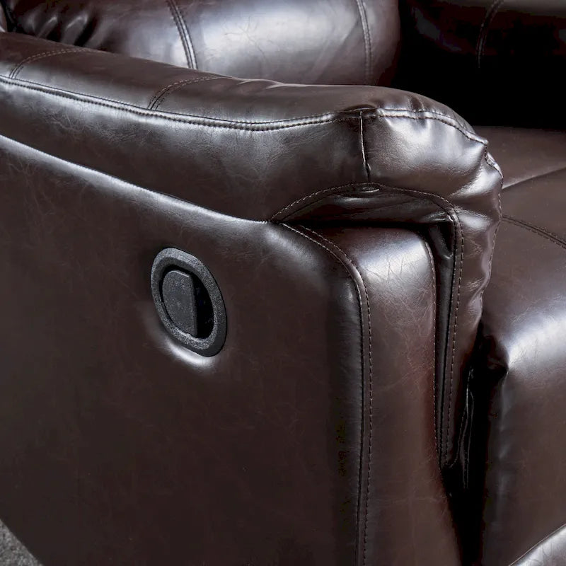 Fauteuil inclinable planeur en tissu Roomfitters avec pivot, fauteuil inclinable manuel