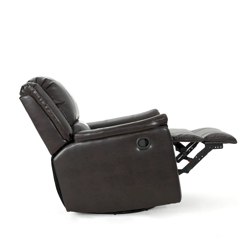 Fauteuil inclinable planeur en tissu Roomfitters avec pivot, fauteuil inclinable manuel