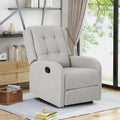 Fauteuil inclinable manuel standard Roomfitters 24,75 pouces de large, fauteuil inclinable douillet pour salon, chambre à coucher, beige