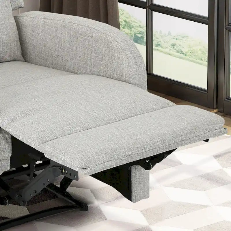 Fauteuil inclinable manuel standard Roomfitters 24,75 pouces de large, fauteuil inclinable douillet pour salon, chambre à coucher, beige