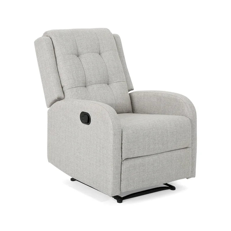 Fauteuil inclinable manuel standard Roomfitters 24,75 pouces de large, fauteuil inclinable douillet pour salon, chambre à coucher, beige