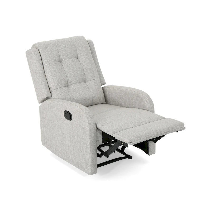 Fauteuil inclinable manuel standard Roomfitters 24,75 pouces de large, fauteuil inclinable douillet pour salon, chambre à coucher, beige