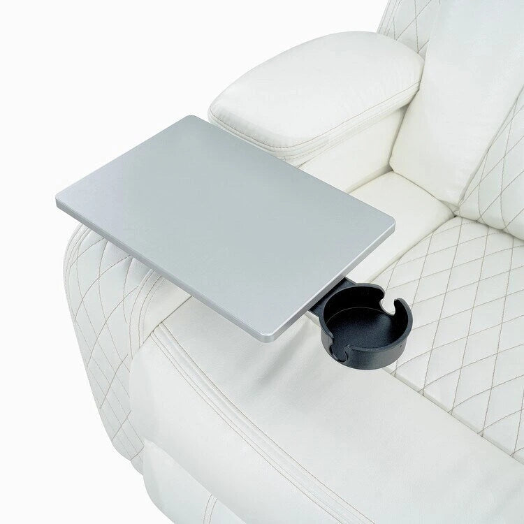 Canapé d'angle inclinable de luxe 5 et 6 places avec LED, USB, chargement sans fil, Bluetooth et rangement