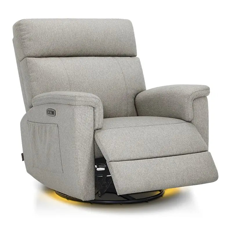 Fauteuil inclinable, pivotant et coulissant MCombo Power, tissu PR601