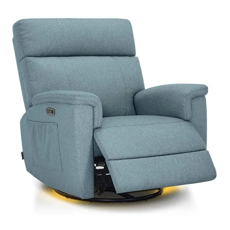 Fauteuil inclinable, pivotant et coulissant MCombo Power, tissu PR601