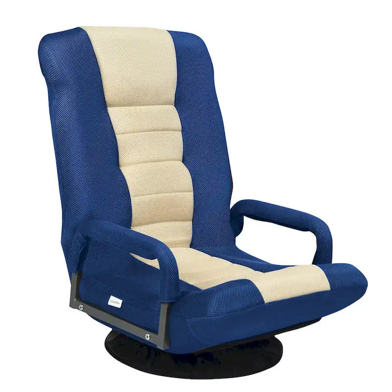 Chaise de jeu au sol pivotante à 360 degrés avec dossier pliable et réglable
