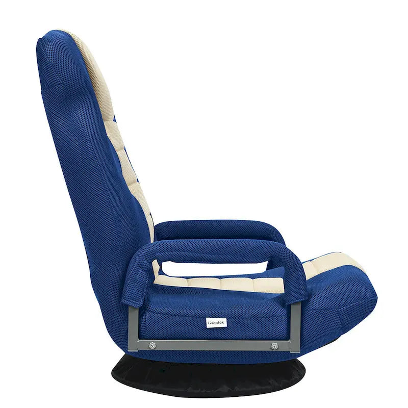 Chaise de jeu au sol pivotante à 360 degrés avec dossier pliable et réglable