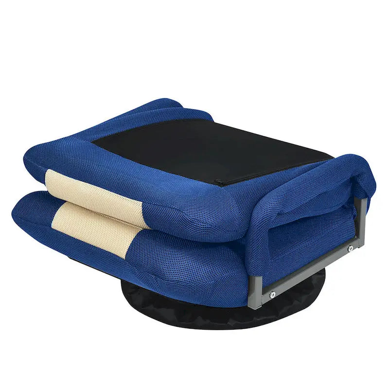 Chaise de jeu au sol pivotante à 360 degrés avec dossier pliable et réglable