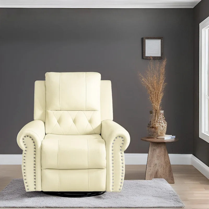 Fauteuil inclinable électrique de luxe en cuir respirant avec fonction releveur, chauffage et massage – Idéal pour l'aide aux personnes âgées
