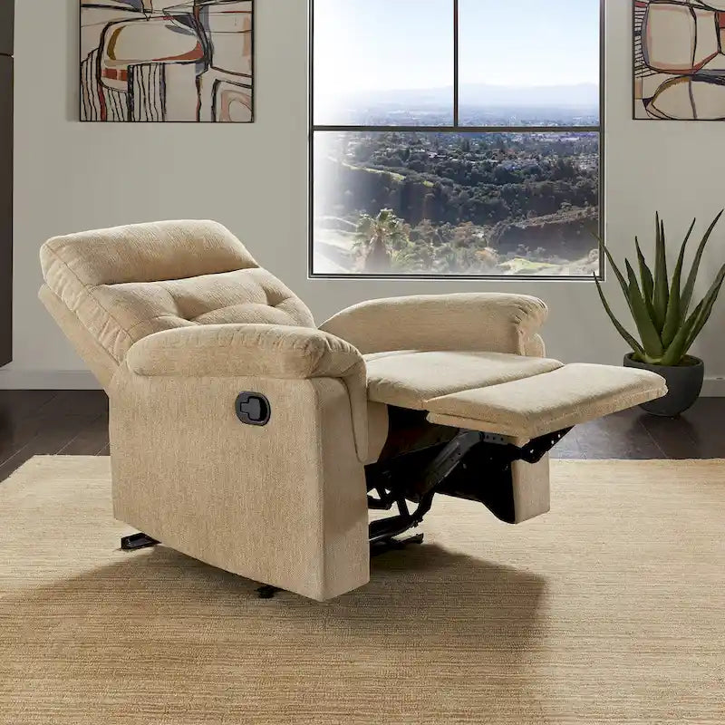 Fauteuil inclinable manuel en tissu chenille Lufkin par iNSPIRE Q Classic
