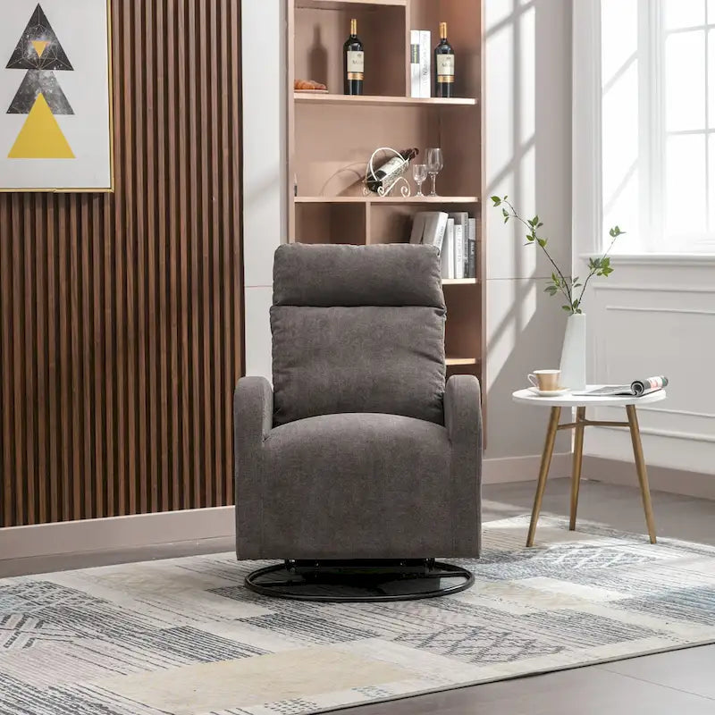 Fauteuil à bascule pivotant et inclinable, rembourré, moderne, pour chambre de bébé