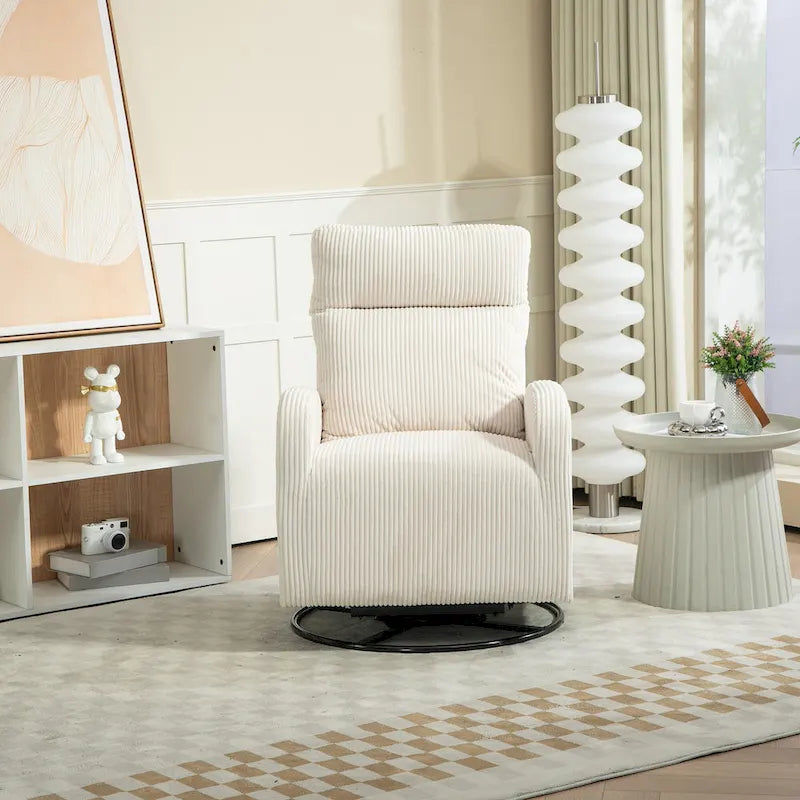Fauteuil à bascule pivotant et inclinable, rembourré, moderne, pour chambre de bébé