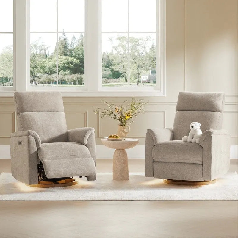 Fauteuil inclinable pivotant Maire Power avec veilleuse pour chambre de bébé