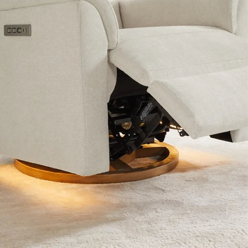 Fauteuil inclinable pivotant Maire Power avec veilleuse pour chambre de bébé