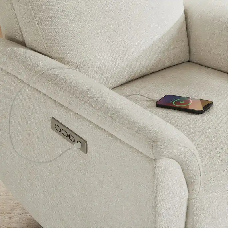 Fauteuil inclinable pivotant Maire Power avec veilleuse pour chambre de bébé