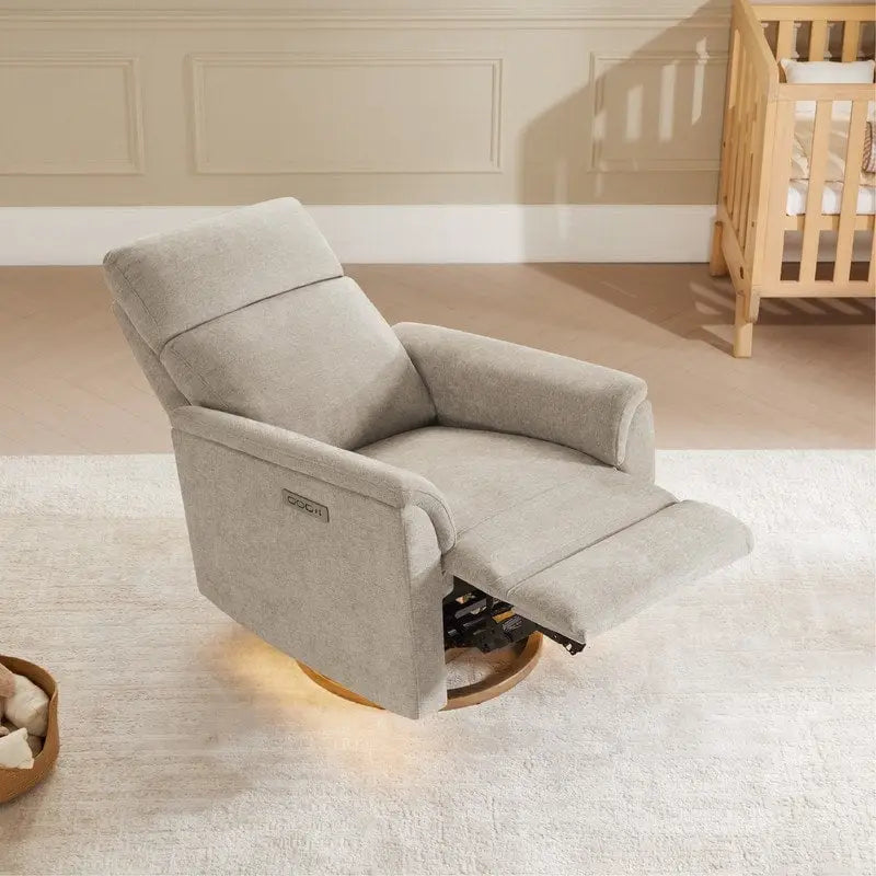 Fauteuil inclinable pivotant Maire Power avec veilleuse pour chambre de bébé