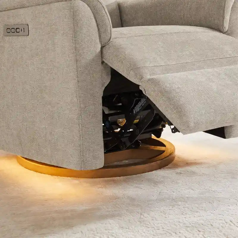 Fauteuil inclinable pivotant Maire Power avec veilleuse pour chambre de bébé