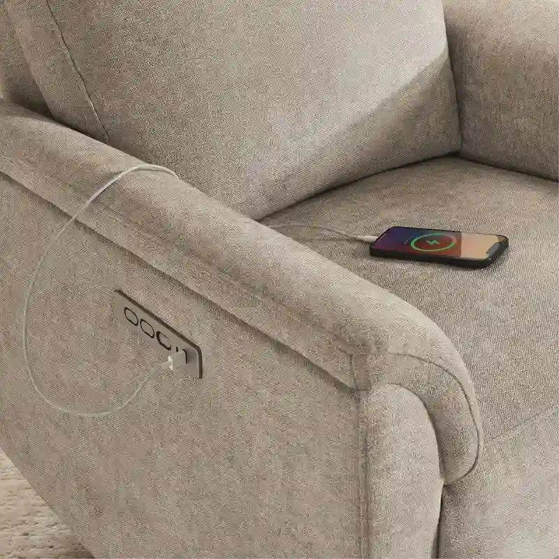 Fauteuil inclinable pivotant Maire Power avec veilleuse pour chambre de bébé