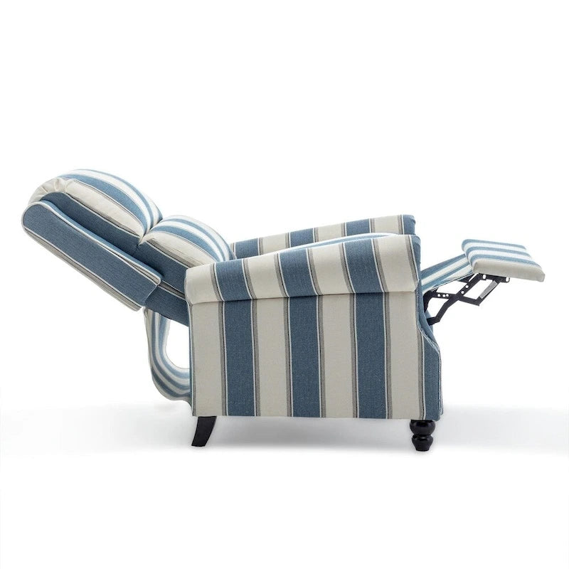 Fauteuil inclinable à dossier rembourré avec clous décoratifs (lot de 2)