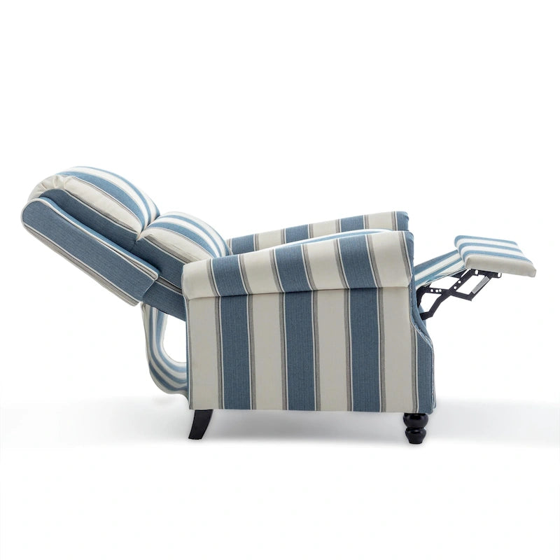 Fauteuil inclinable à dossier rembourré avec clous décoratifs (lot de 2)