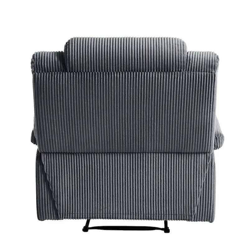 Fauteuil inclinable manuel moderne en velours côtelé, lot de 2, fauteuil d'appoint surdimensionné avec accoudoirs larges