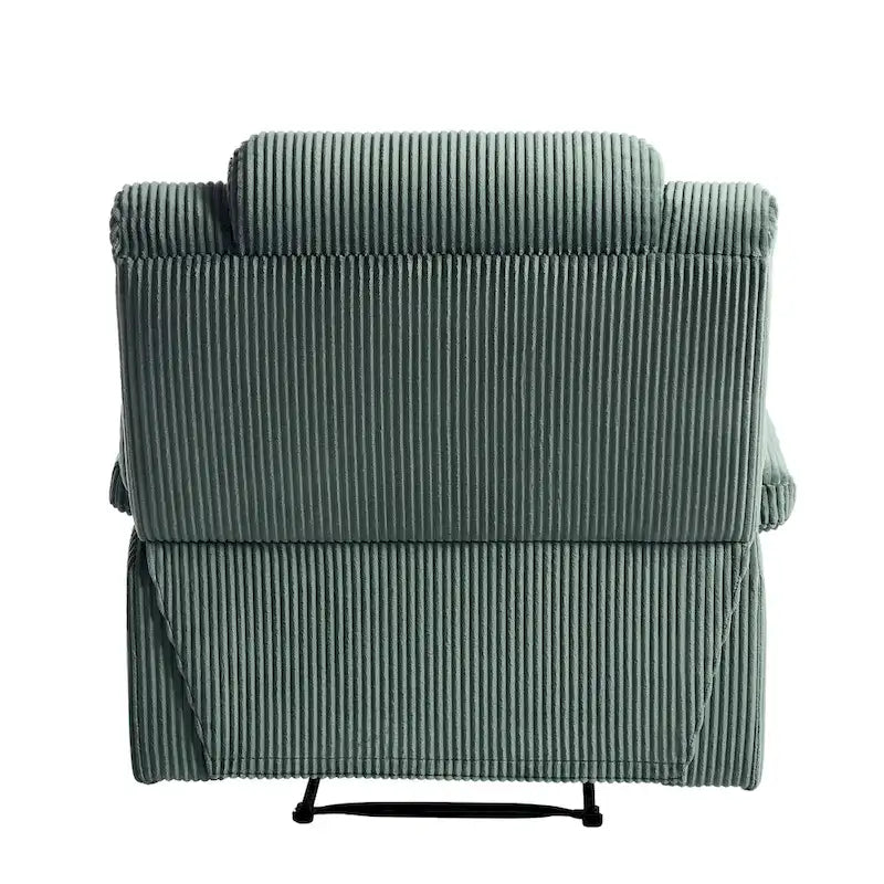 Fauteuil inclinable manuel moderne en velours côtelé, lot de 2, fauteuil d'appoint surdimensionné avec accoudoirs larges