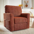 Fauteuil pivotant Chenille 360, Fauteuil moderne avec poches latérales, Fauteuil canapé pivotant, Fauteuil inclinable ergonomique pour chambre à coucher