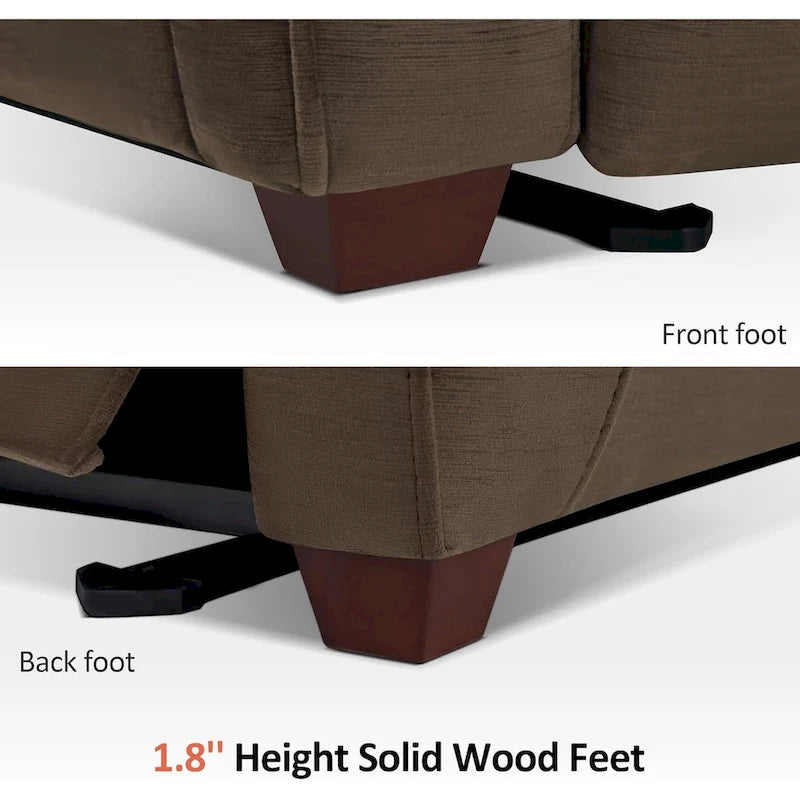 Fauteuil inclinable électrique MCombo Zero Wall-Hugger avec appui-tête réglable, parfait pour les petits espaces et les véhicules récréatifs, tissu ST257
