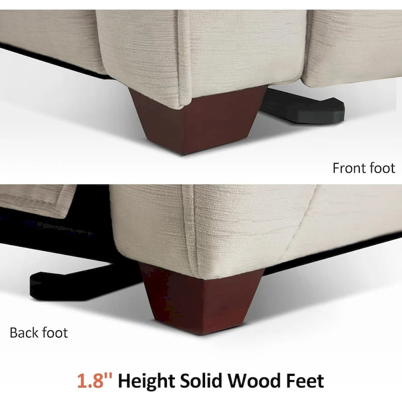 Fauteuil inclinable électrique MCombo Zero Wall-Hugger avec appui-tête réglable, parfait pour les petits espaces et les véhicules récréatifs, tissu ST257
