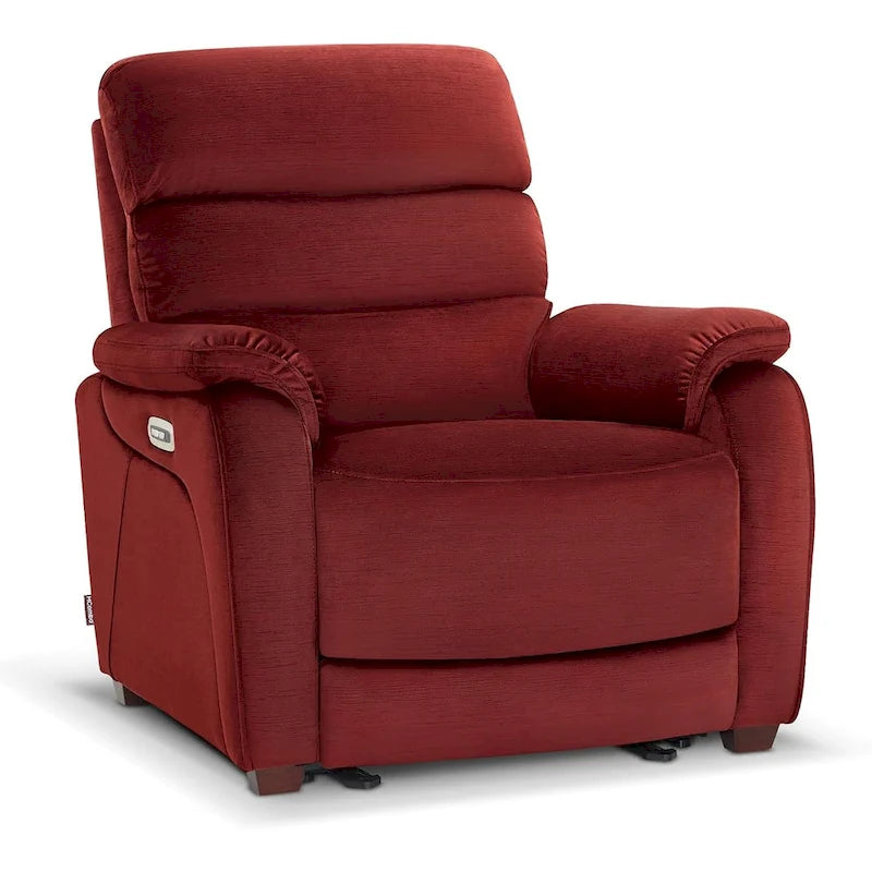 Fauteuil inclinable électrique MCombo Zero Wall-Hugger avec appui-tête réglable, parfait pour les petits espaces et les véhicules récréatifs, tissu ST257