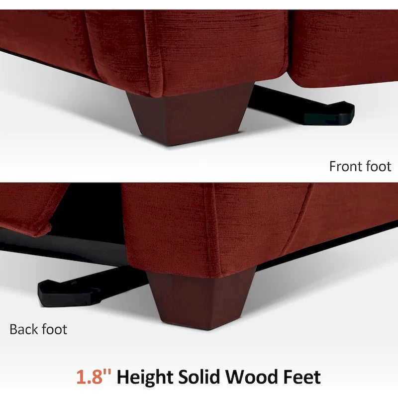 Fauteuil inclinable électrique MCombo Zero Wall-Hugger avec appui-tête réglable, parfait pour les petits espaces et les véhicules récréatifs, tissu ST257