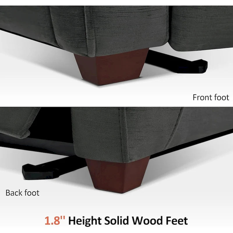 Fauteuil inclinable électrique MCombo Zero Wall-Hugger avec appui-tête réglable, parfait pour les petits espaces et les véhicules récréatifs, tissu ST257