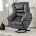Fauteuil inclinable électrique moderne de relaxation, canapé de massage individuel avec chauffage lombaire et minuterie pour personnes âgées