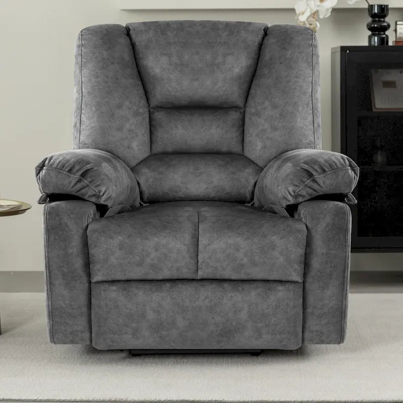 Fauteuil inclinable électrique moderne de relaxation, canapé de massage individuel avec chauffage lombaire et minuterie pour personnes âgées