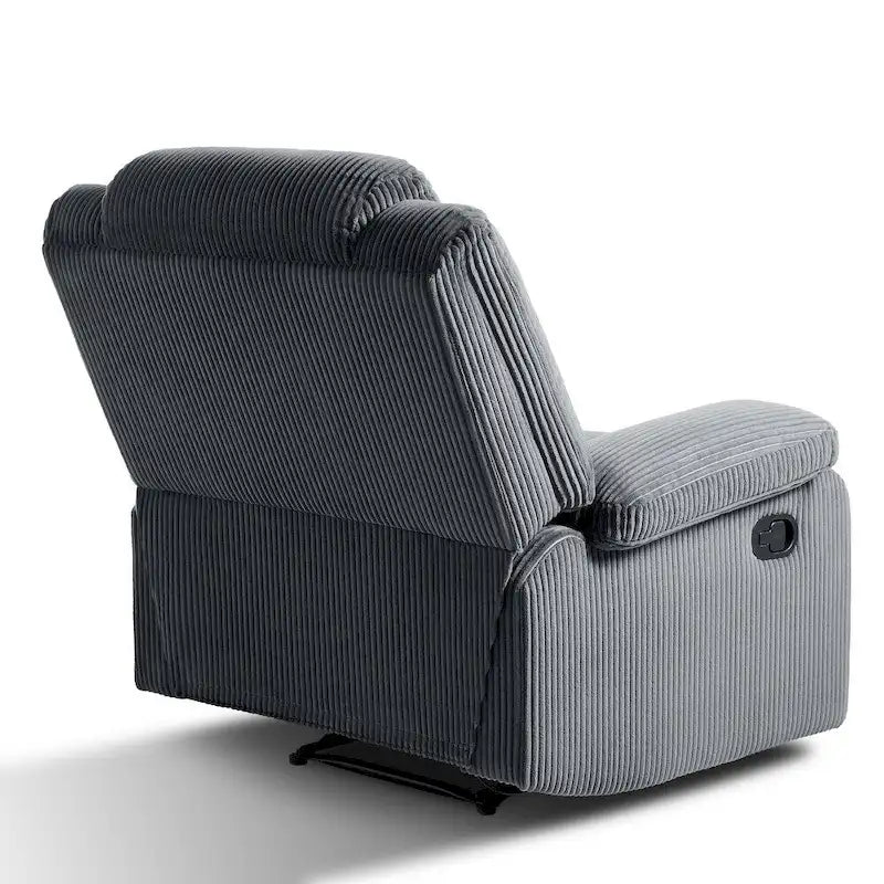 Fauteuil inclinable manuel moderne 36 W en coton/velours côtelé à dossier inclinable