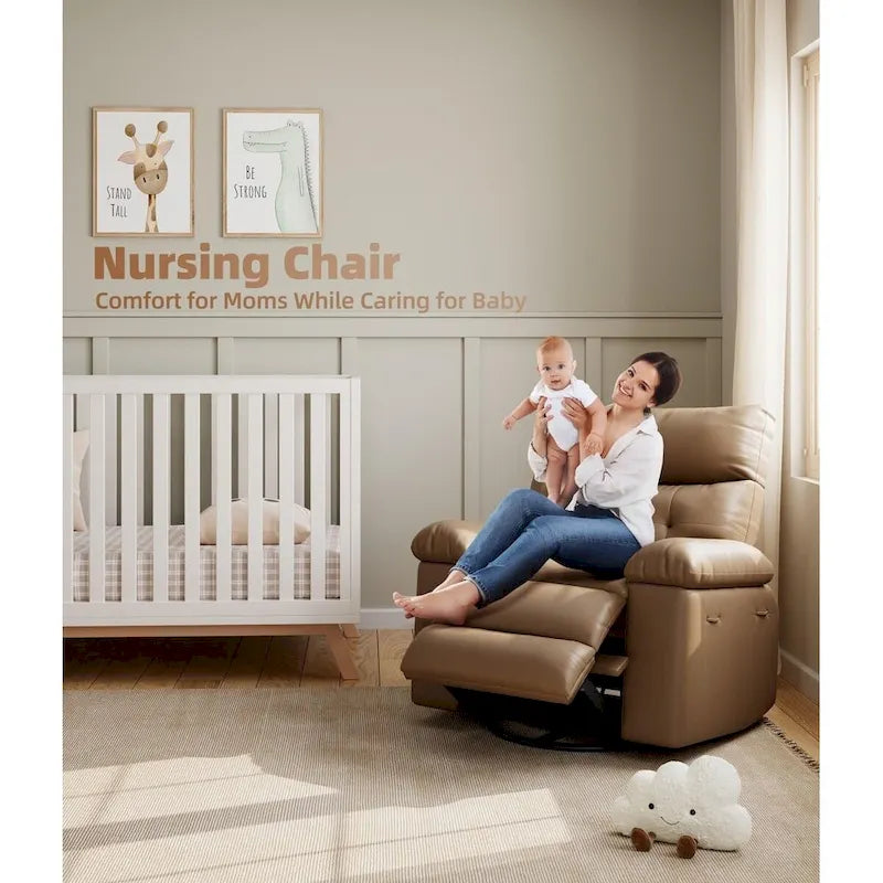Fauteuils inclinables surdimensionnés pivotants à 360° avec fonction chauffante et massage - Fauteuil inclinable relaxant