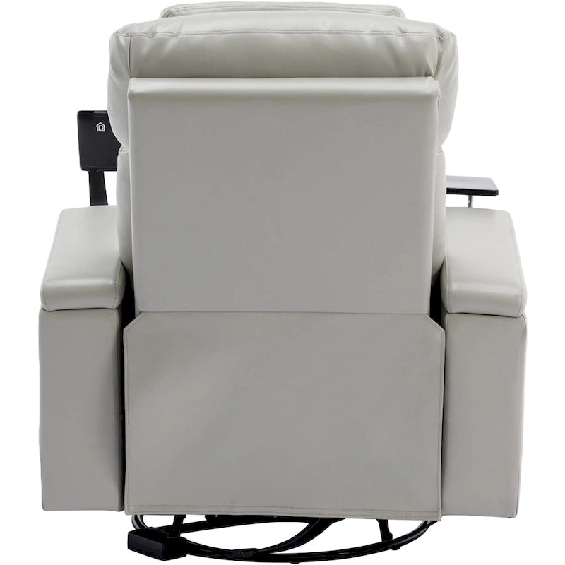 Fauteuil inclinable motorisé de cinéma maison multifonctionnel pivotant à 270°