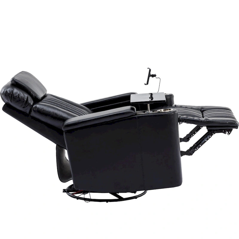 Fauteuil inclinable motorisé de cinéma maison multifonctionnel pivotant à 270°
