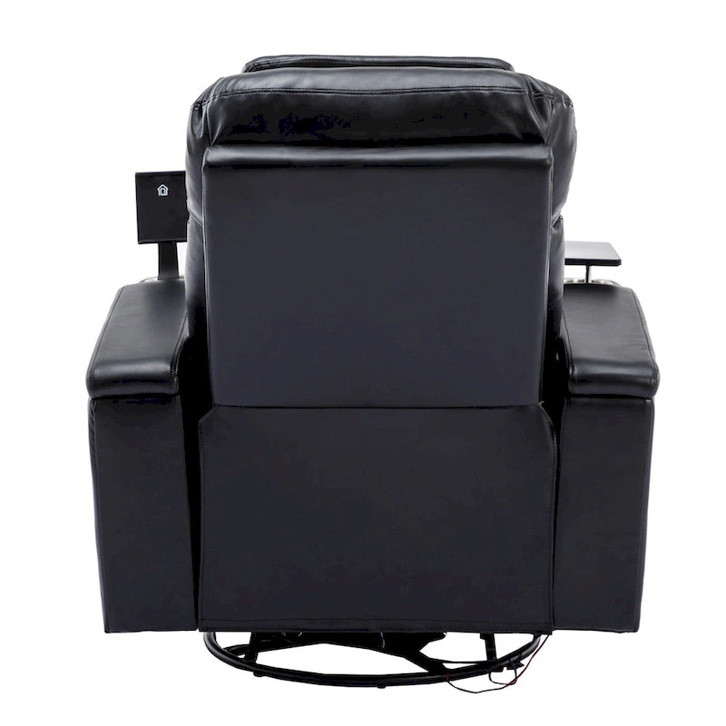 Fauteuil inclinable motorisé de cinéma maison multifonctionnel pivotant à 270°